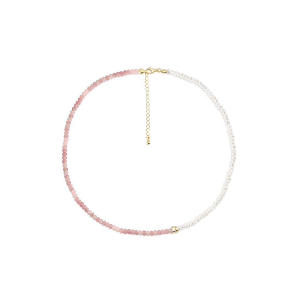 Collar Serena Turmalina rosa - gold