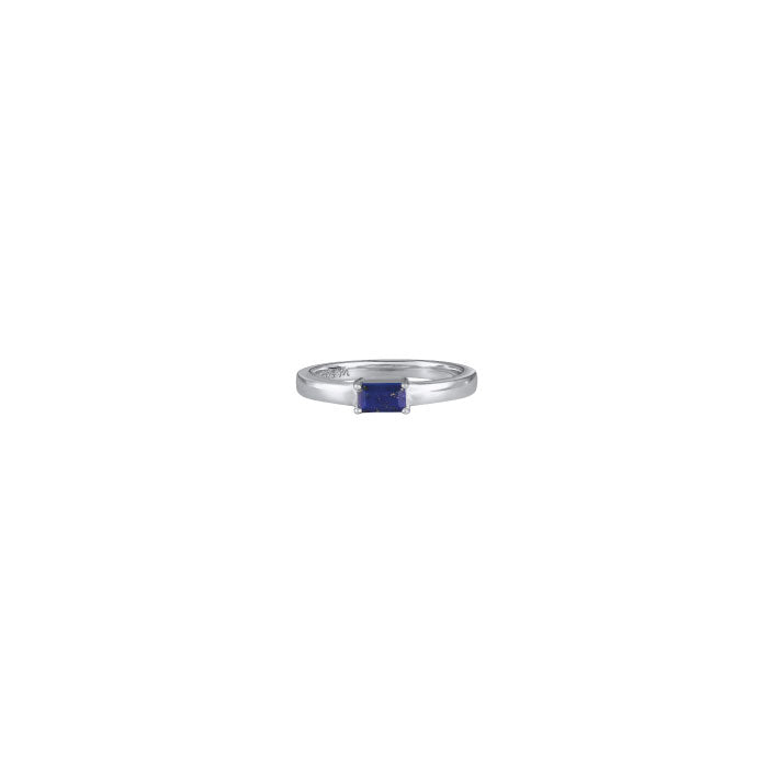 Anillo Agra Lapislazuli - silver