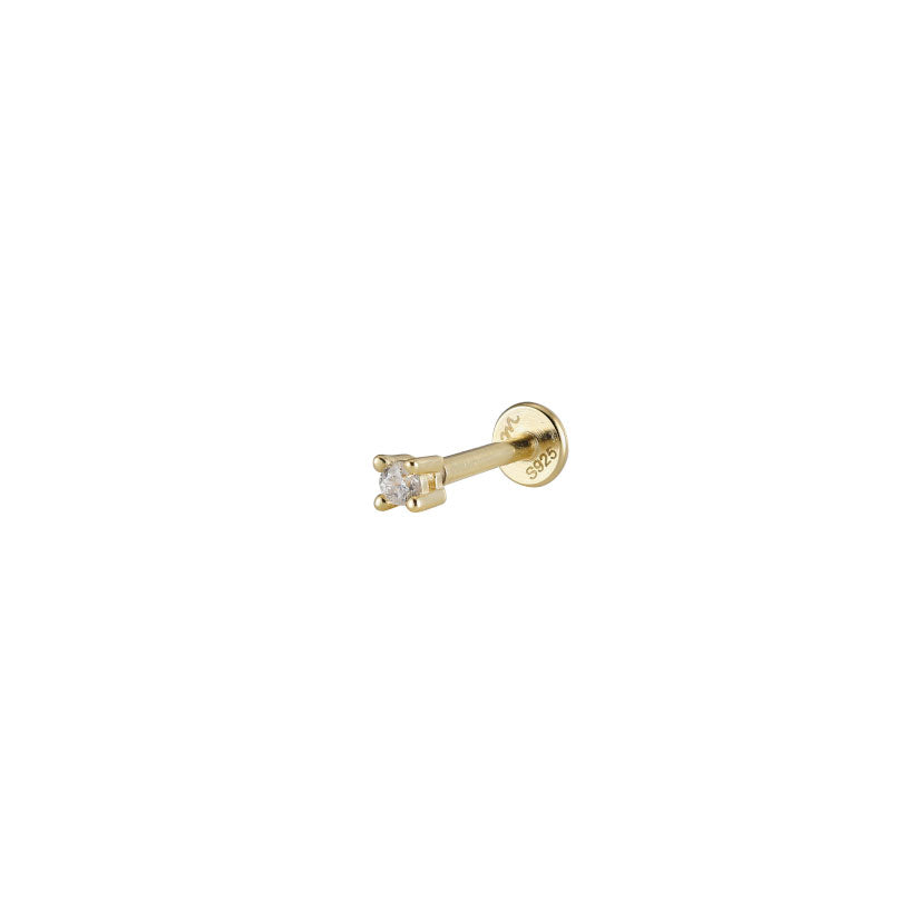 Piercing Punto luz circón 2mm - gold