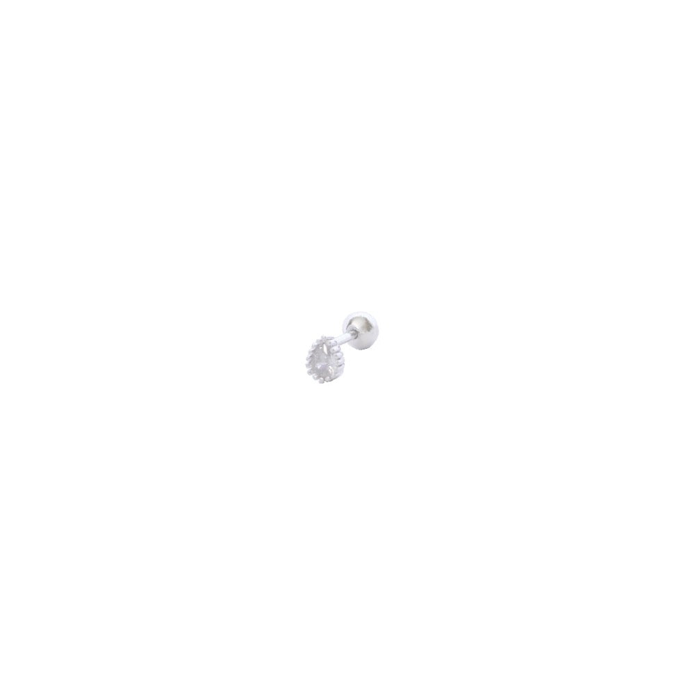 Piercing (P) Drop circón - silver