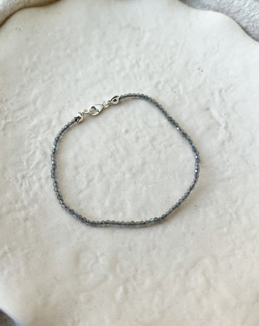 Pulsera Rainbow Labdradorita - Silver
