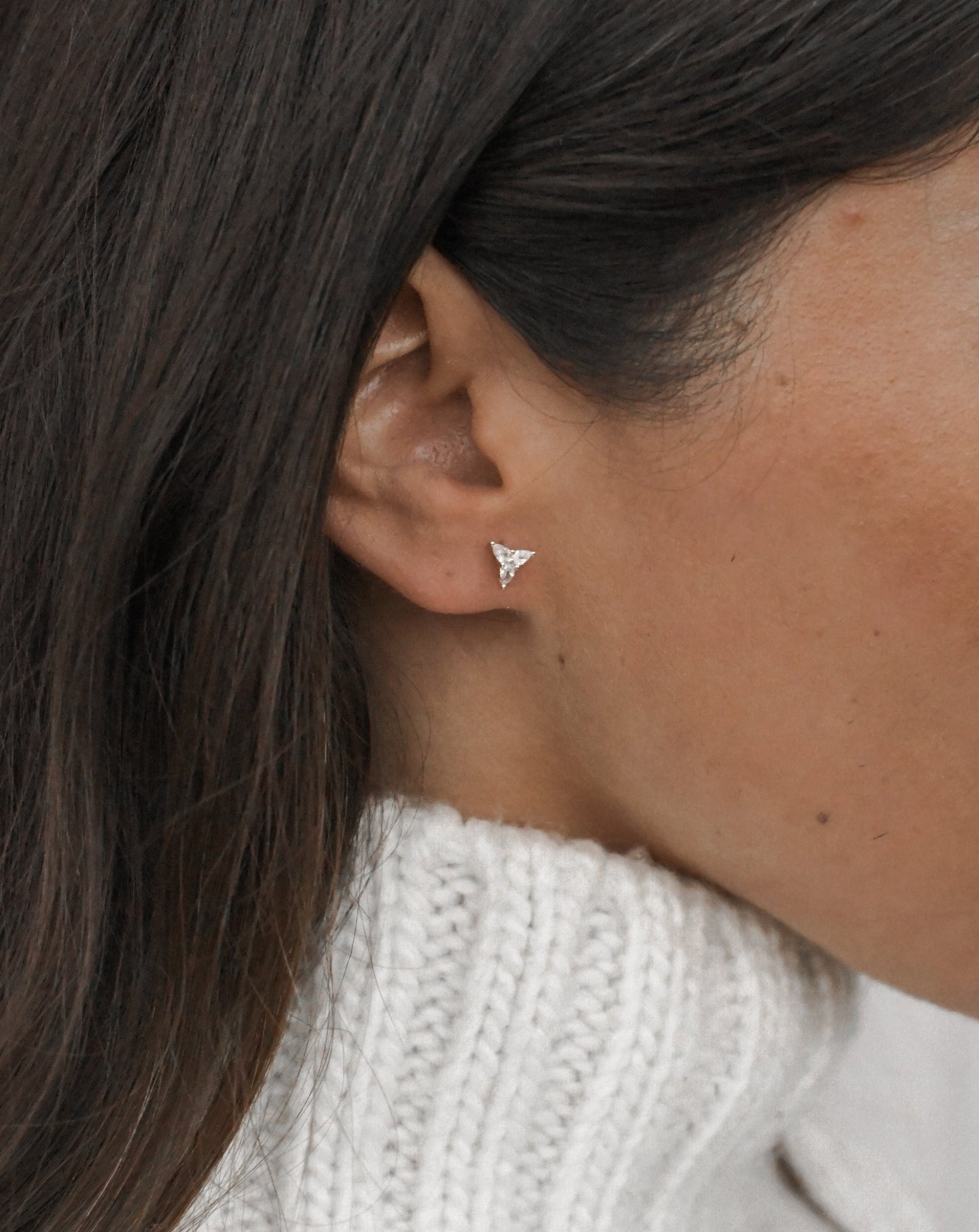 Piercing Elina circón - silver