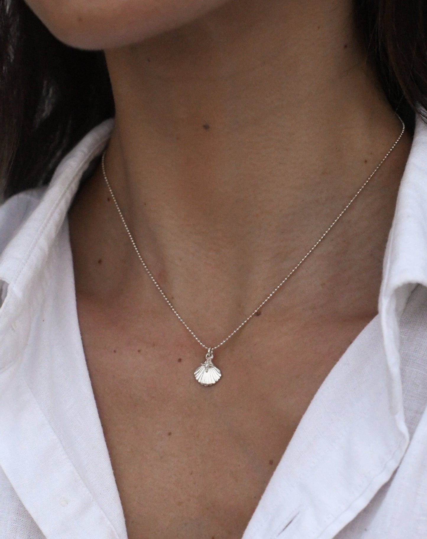 Collar Conchita brillo - silver (B)