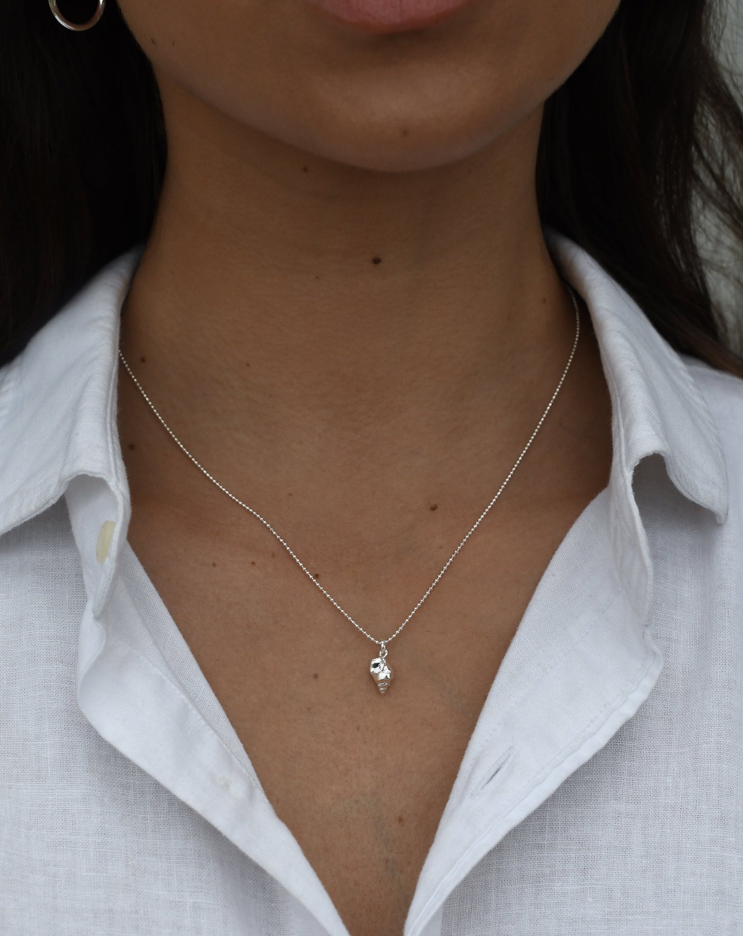 Collar Caracola - silver (B)