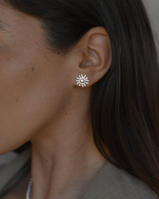 Aros Flor Leila - silver