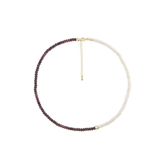 Collar Serena Granate - gold