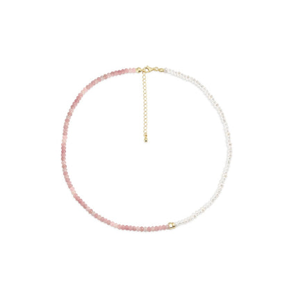 Collar Serena Turmalina rosa - gold