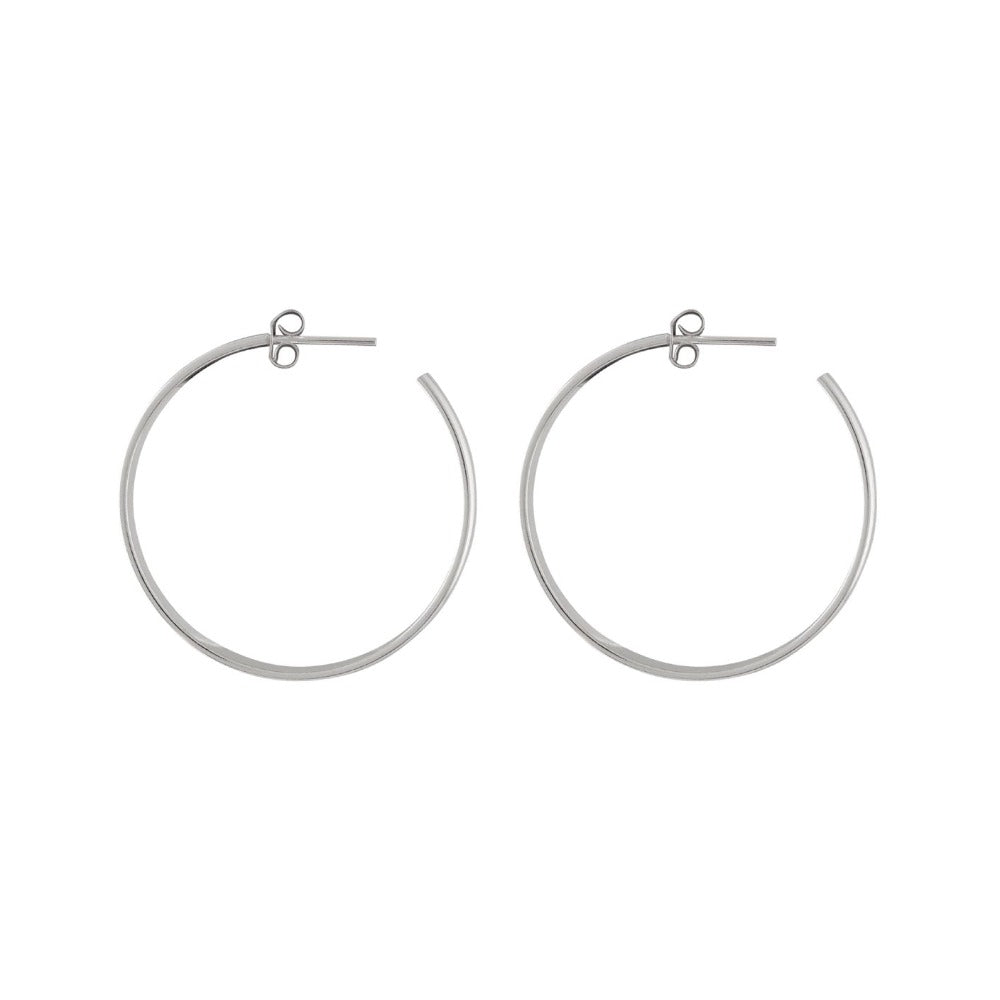 Argollas (B) Olivia 17mm - silver