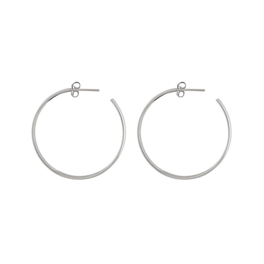 Argollas (B) Olivia 17mm - silver