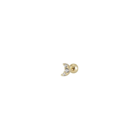 Piercing Luna circón - gold