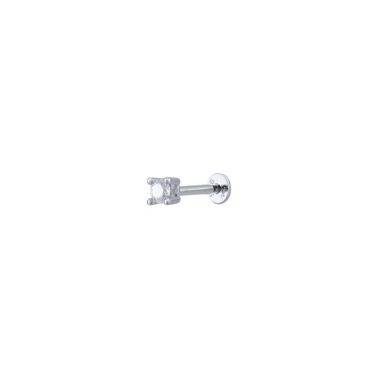 Piercing Punto luz circón 3mm - silver