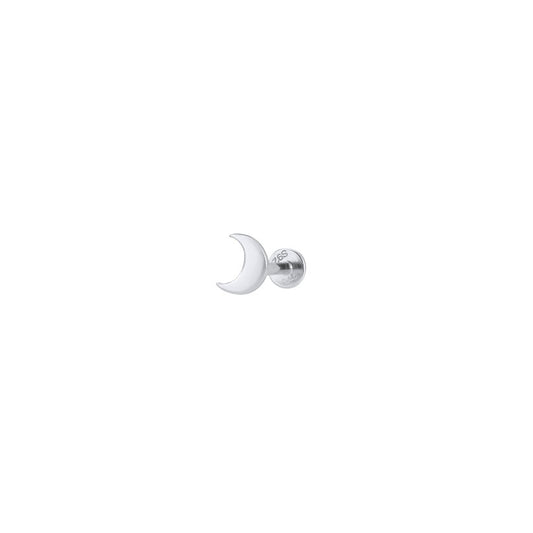 Piercing (P) Moon - silver