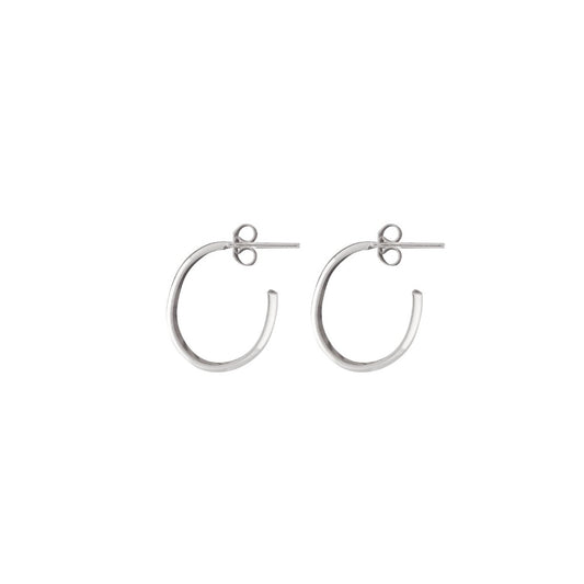 Argollas (B) Cala 17mm - silver