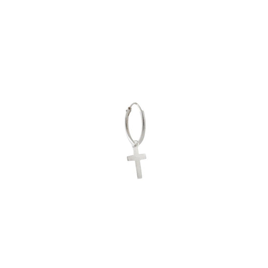 Argolla unidad Cruz 10mm - silver