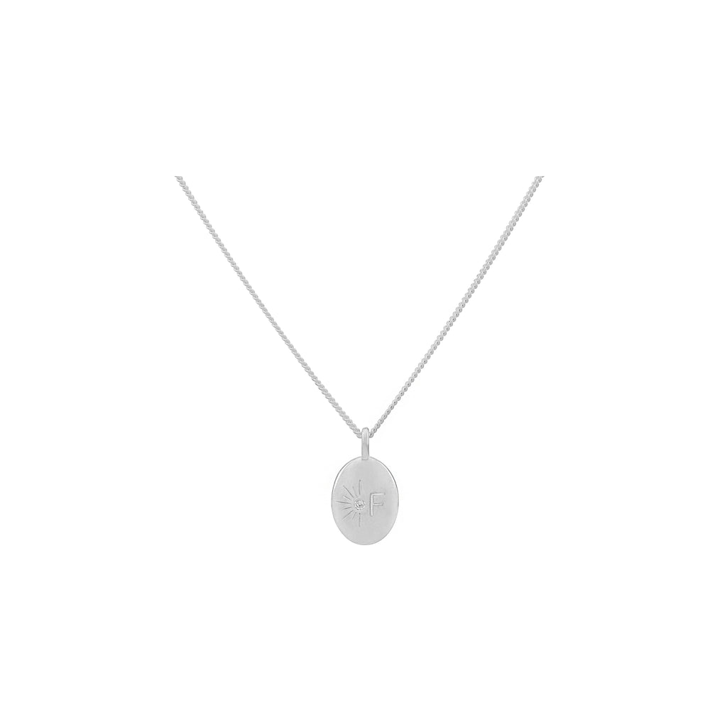 Collar Nila - silver (iniciales)